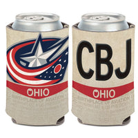 Wholesale-Columbus Blue Jackets State Plate Can Cooler 12 oz.