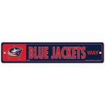 Wholesale-Columbus Blue Jackets Street / Zone Sign 3.75" x 19"