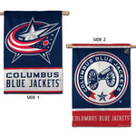 Wholesale-Columbus Blue Jackets Vertical Flag 2 Sided 28" x 40"