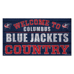 Wholesale-Columbus Blue Jackets Wood Sign 13"x24" 1/4" thick