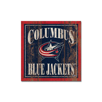 Wholesale-Columbus Blue Jackets Wooden Magnet 3" X 3"