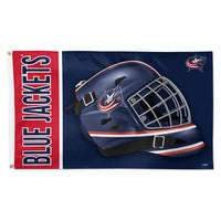 Wholesale-Columbus Blue Jackets mask Flag - Deluxe 3' X 5'