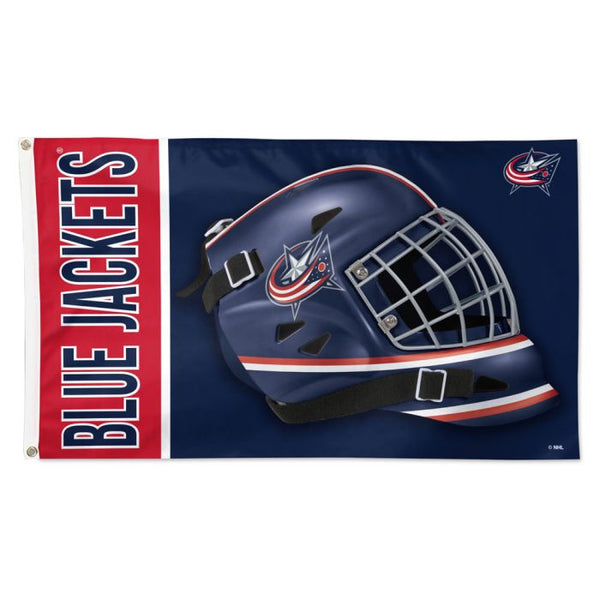 Wholesale-Columbus Blue Jackets mask Flag - Deluxe 3' X 5'