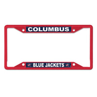 Wholesale-Columbus Blue Jackets red Lic Plt Frame S/S