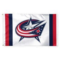 Wholesale-Columbus Blue Jackets vertical stripe Flag - Deluxe 3' X 5'