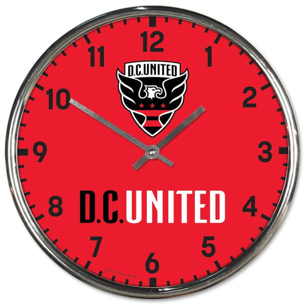 Wholesale-D.C. United Chrome Clock