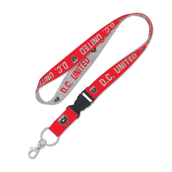 Wholesale-D.C. United HEATHERED Lanyard w/detachable buckle 1"