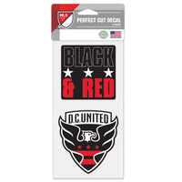 Wholesale-D.C. United SLOGAN Perfect Cut Decal Set of two 4"x4"