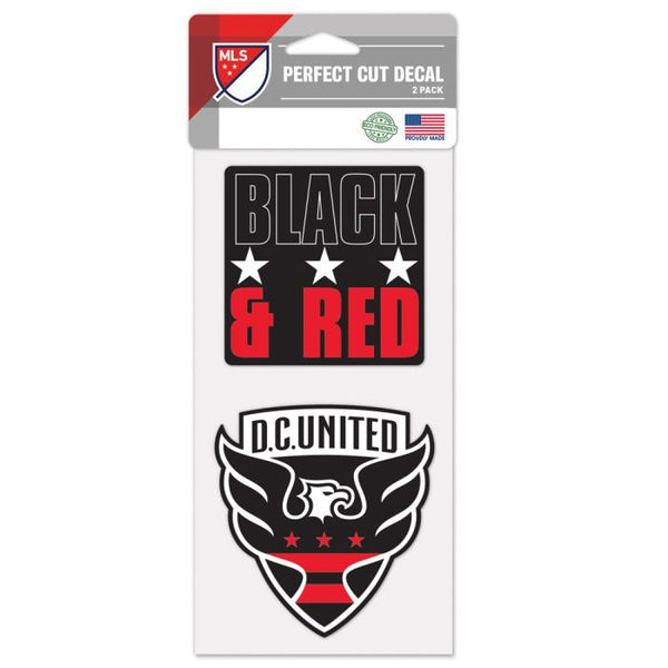 Wholesale-D.C. United SLOGAN Perfect Cut Decal Set of two 4"x4"