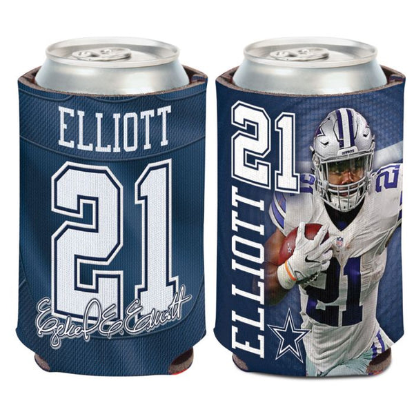 Wholesale-Dallas Cowboys #21 ELLIOTT/COWBOYS PHOTO Can Cooler 12 oz. Ezekiel Elliott