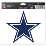 Wholesale-Dallas Cowboys 2nd Design Multi-Use Decal -Clear Bckrgd 5" x 6"