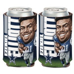 Wholesale-Dallas Cowboys Caricature Can Cooler 12 oz. Ezekiel Elliott
