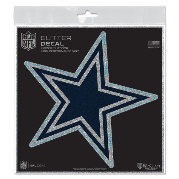 Wholesale-Dallas Cowboys Decal Glitter 6" x 6"