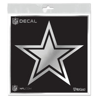 Wholesale-Dallas Cowboys Decal Metallic 6" x 6"