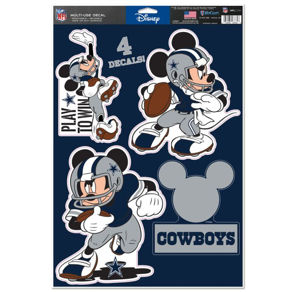 Wholesale-Dallas Cowboys / Disney Mickey Mouse Multi-Use Decal 11" x 17"
