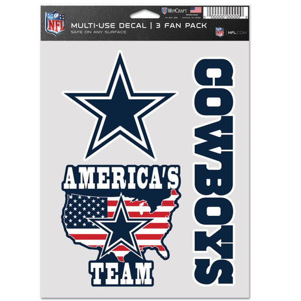 Wholesale-Dallas Cowboys Multi Use 3 Fan Pack