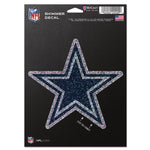 Wholesale-Dallas Cowboys Shimmer Decals 5" x 7"