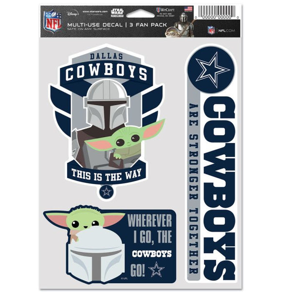 Wholesale-Dallas Cowboys / Star Wars Mandalorian Multi Use 3 Fan Pack