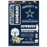 Wholesale-Dallas Cowboys / Star Wars Mandalorian Multi-Use Decal 11" x 17"