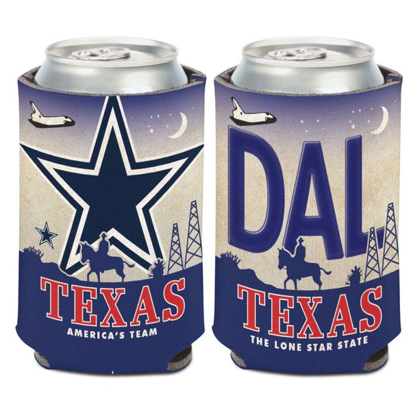 Wholesale-Dallas Cowboys State Plate Can Cooler 12 oz.