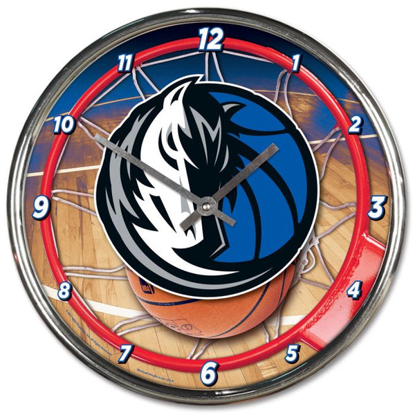 Wholesale-Dallas Mavericks Chrome Clock