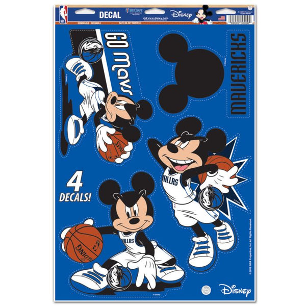 Wholesale-Dallas Mavericks / Disney Multi-Use Decal 11" x 17"