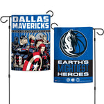 Wholesale-Dallas Mavericks / Marvel (c) 2021 MARVEL Garden Flags 2 sided 12.5" x 18"