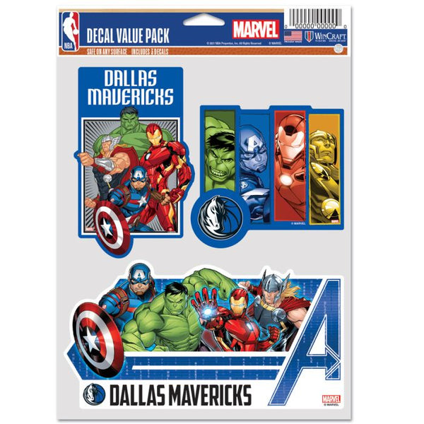 Wholesale-Dallas Mavericks / Marvel (c) 2021 MARVEL Multi Use 3 Fan Pack