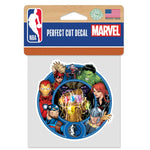 Wholesale-Dallas Mavericks / Marvel (c) 2021 MARVEL Perfect Cut Color Decal 4" x 4"