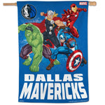 Wholesale-Dallas Mavericks / Marvel (c) 2021 MARVEL Vertical Flag 28" x 40"