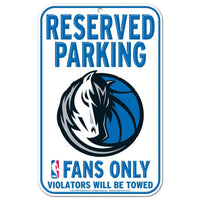 Wholesale-Dallas Mavericks Reserved Parking Plastic Sign 11" x 17"