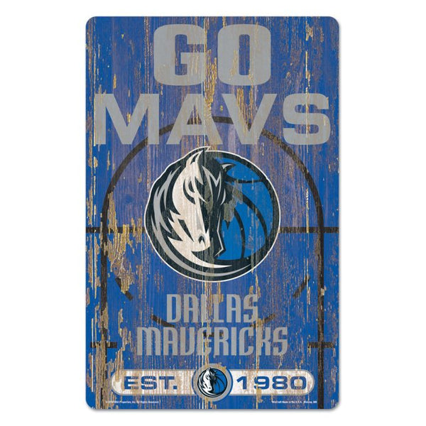 Wholesale-Dallas Mavericks SLOGAN Wood Sign 11" x 17" 1/4" thick