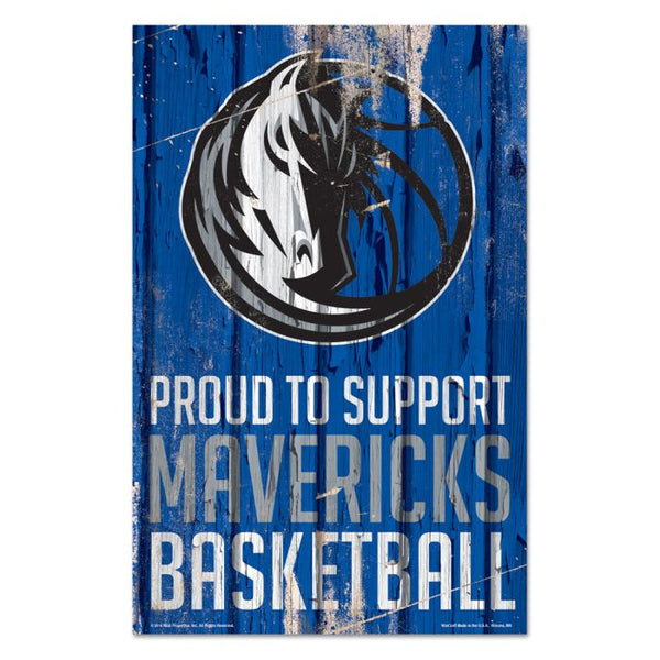 Wholesale-Dallas Mavericks Wood Sign 11" x 17" 1/4" thick