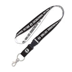 Wholesale-Dallas Mavericks black and white Lanyard w/detachable buckle 1"