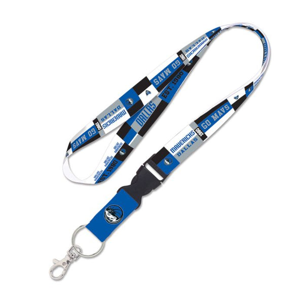 Wholesale-Dallas Mavericks color block Lanyard w/detachable buckle 1"