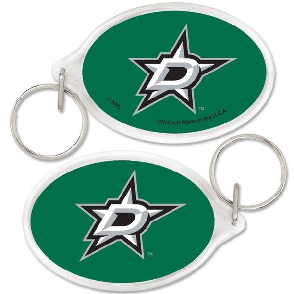 Wholesale-Dallas Stars Acrylic Key Ring Carded Oval