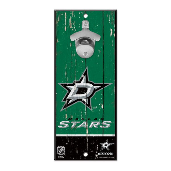 Wholesale-Dallas Stars Bottle Opener Sign 5x11