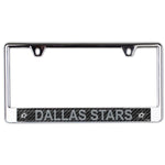 Wholesale-Dallas Stars CARBON Lic Plate Frame B/O Printed