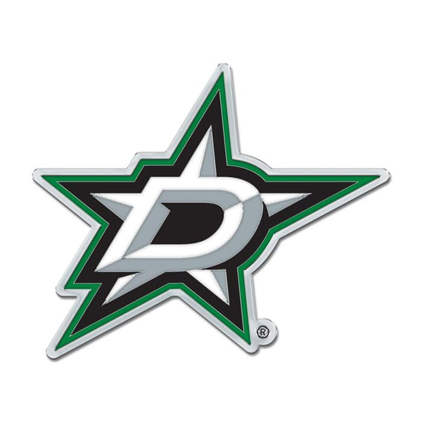 Wholesale-Dallas Stars Colored Chrome Free Form Auto Emblem