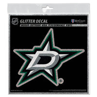 Wholesale-Dallas Stars Decal Glitter 6" x 6"