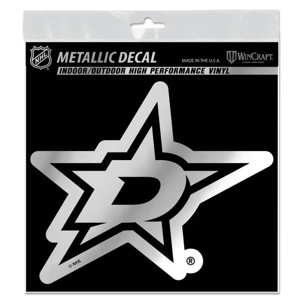 Wholesale-Dallas Stars Decal Metallic 6" x 6"