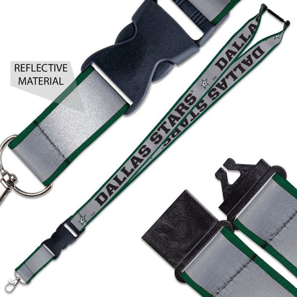 Wholesale-Dallas Stars Lanyard w/ Buckle Reflective 1"