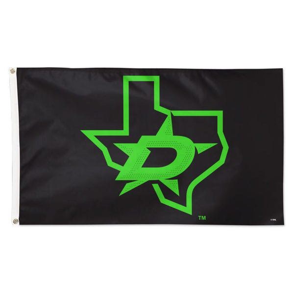 Wholesale-Dallas Stars NEON Flag - Deluxe 3' X 5'