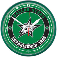 Wholesale-Dallas Stars Round Wall Clock 12.75"