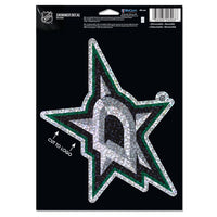 Wholesale-Dallas Stars Shimmer Decals 5" x 7"