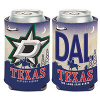 Wholesale-Dallas Stars State Plate Can Cooler 12 oz.