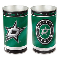 Wholesale-Dallas Stars Wastebasket - tapered 15"H