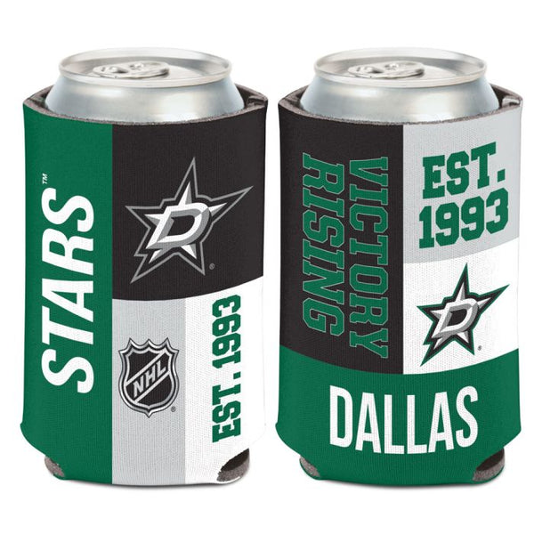 Wholesale-Dallas Stars color block Can Cooler 12 oz.