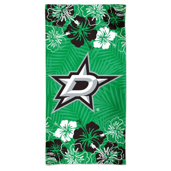 Wholesale-Dallas Stars floral Spectra Beach Towel 30" x 60"