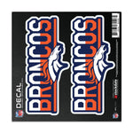 Wholesale-Denver Broncos COLOR DUO All Surface Decal 6" x 6"
